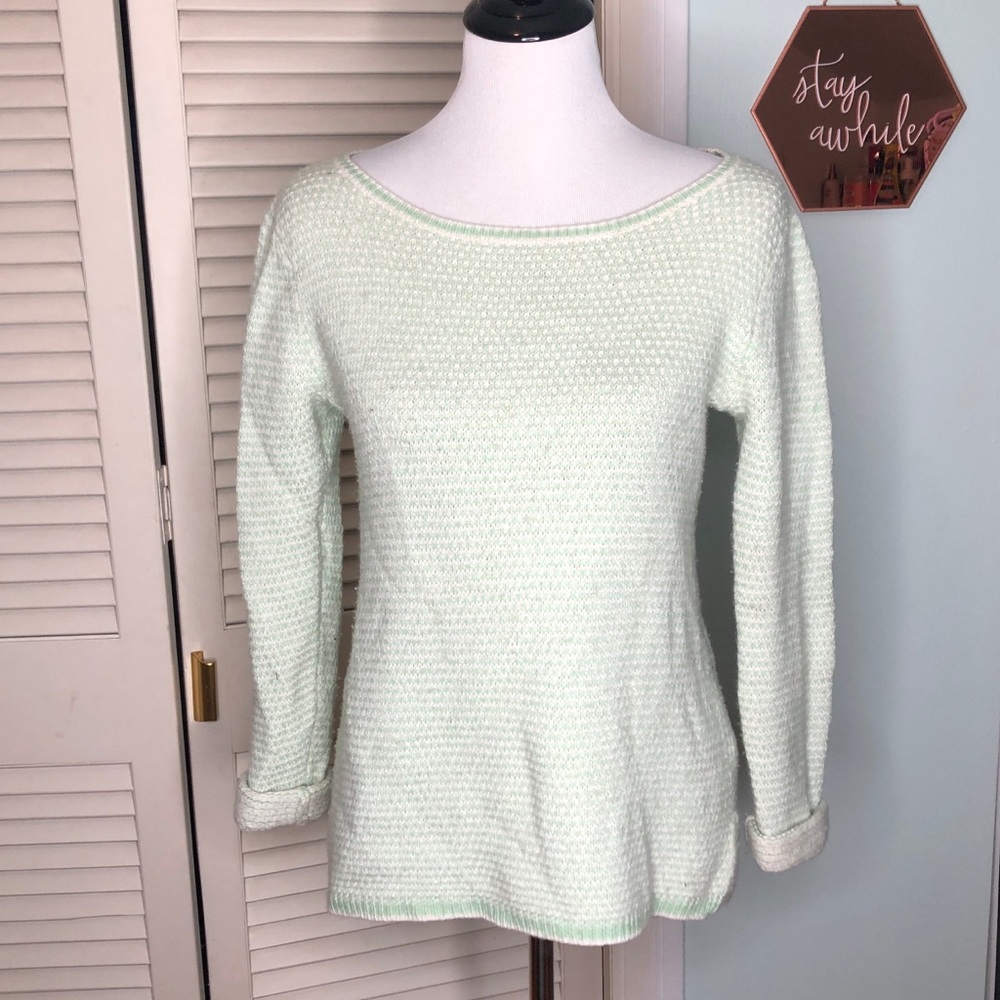J.crew mint knit sweater